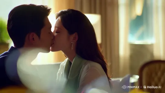 Intimate Moment: Couple Sharing a Tender Kiss – AI Generated Video | Hailuo AI