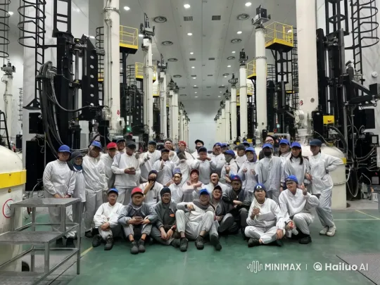 Factory Workers Perform Kung Fu in Industrial Setting – AI Generated Video | Hailuo AI