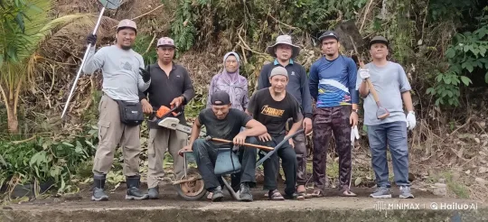 Eight Individuals Perform Martial Arts with Tools in Lush Setting – AI Generated Video | Hailuo AI