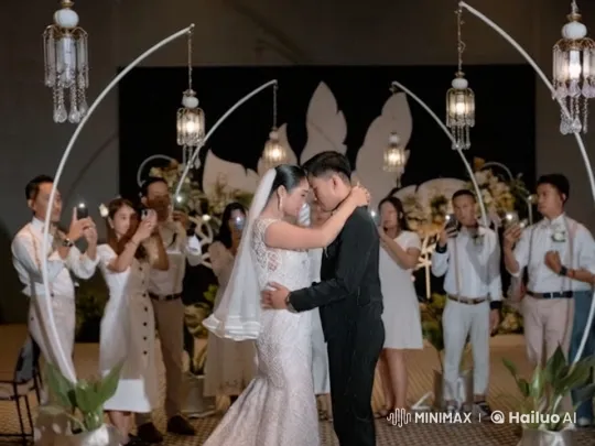Kungfu Wedding: Bride and Groom's Martial Arts Performance – AI Generated Video | Hailuo AI