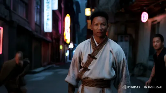 Young Kung Fu Warrior Dominates Alley Fight – AI Generated Video | Hailuo AI