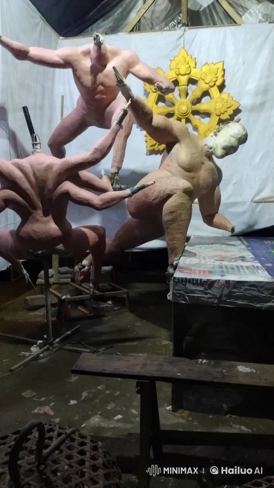 Dynamic Kungfu Fight Sculptures: Capturing the Essence of Chinese Martial Arts – AI Generated Video | Hailuo AI