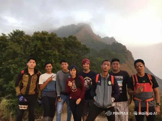 Friends Enjoy Playful Kung Fu Antics with Mountain Background – AI Generated Video | Hailuo AI