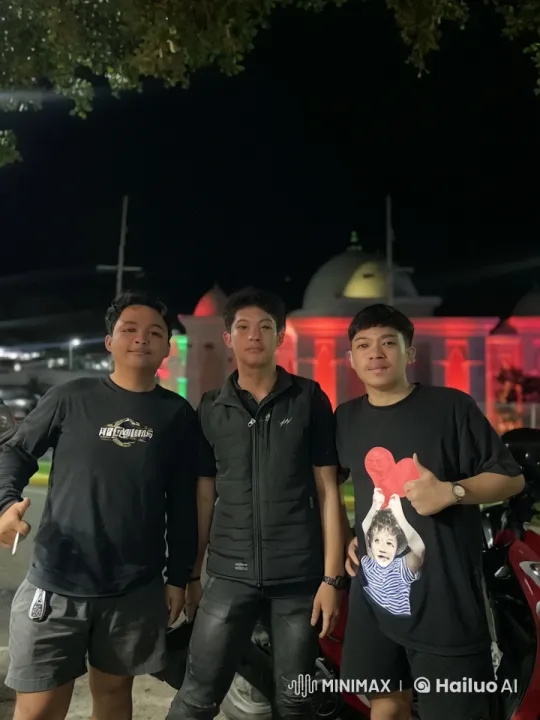 Evening Kung Fu Display by Three Young Men – AI Generated Video | Hailuo AI