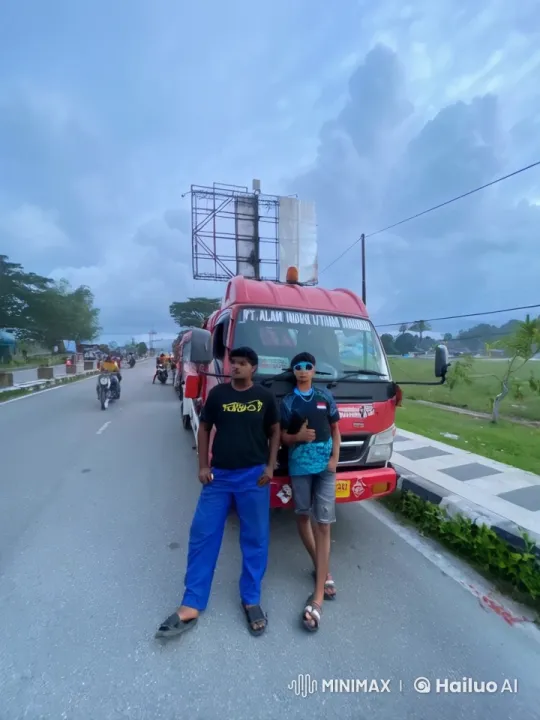 Kungfu Fight Scene in Front of Red Truck – AI Generated Video | Hailuo AI
