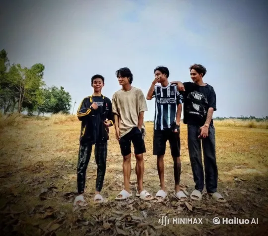 Youthful Friendship: Playful Roughhousing in Sunlit Field – AI Generated Video | Hailuo AI