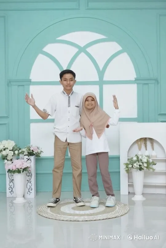 Young Couple Practicing Kung Fu in Playful Stance – AI Generated Video | Hailuo AI