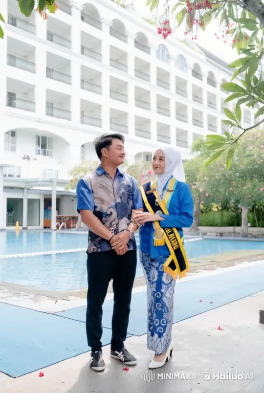 Graduation Ceremony with Kung Fu Celebration Near Pool – AI Generated Video | Hailuo AI