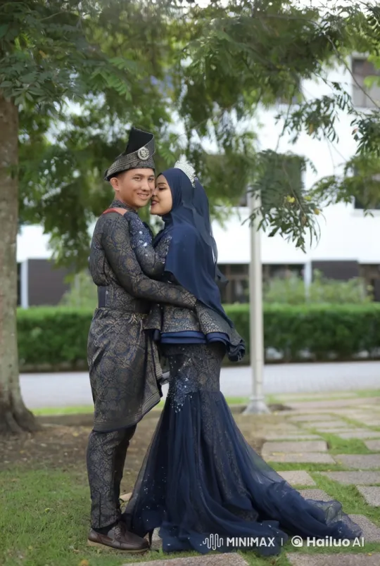 Traditional Attire Kungfu Couple in Lush Greenery – AI Generated Video | Hailuo AI