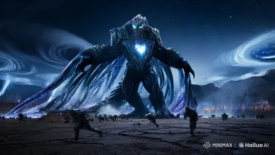 Cinematic: Abyssweaver Titan's Ominous Eclipse Snare in Twilight – AI Generated Video | Hailuo AI