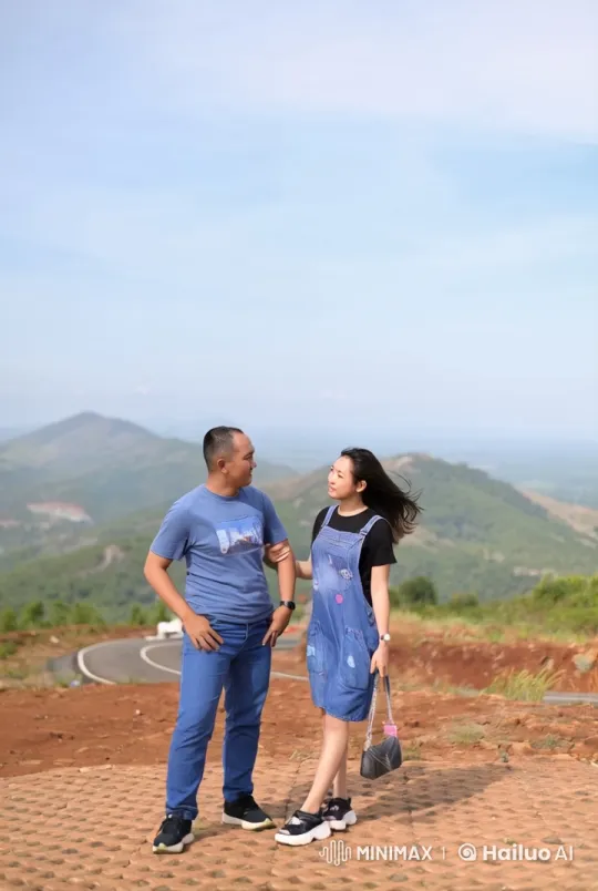 Couple Showcases Kung Fu Skills in Mountain Setting – AI Generated Video | Hailuo AI