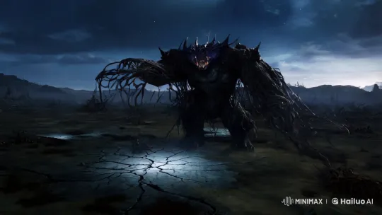 Titans of Void: Abyssweaver Dominates Wasteland – AI Generated Video | Hailuo AI