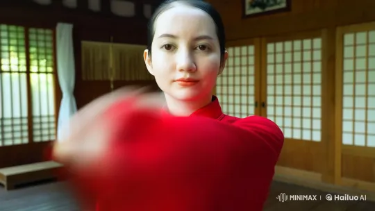 Kung Fu Practitioner in Serene Dojo – AI Generated Video | Hailuo AI