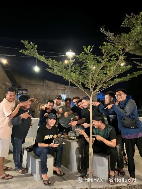 Young Men Practicing Martial Arts in a Festive Outdoor Setting – AI Generated Video | Hailuo AI