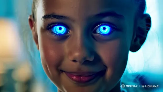 Mystical Gaze: Girls' Eyes Evoke Enigmatic World – AI Generated Video | Hailuo AI
