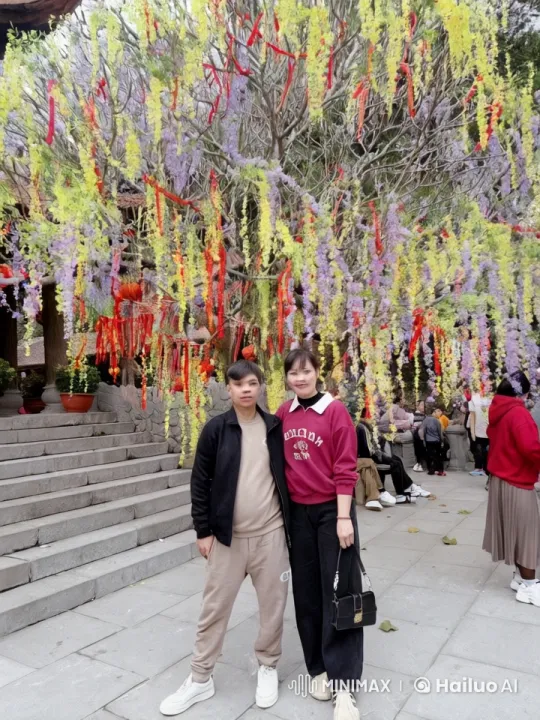 Playful Martial Arts Dance in Colorful Garden Setting – AI Generated Video | Hailuo AI