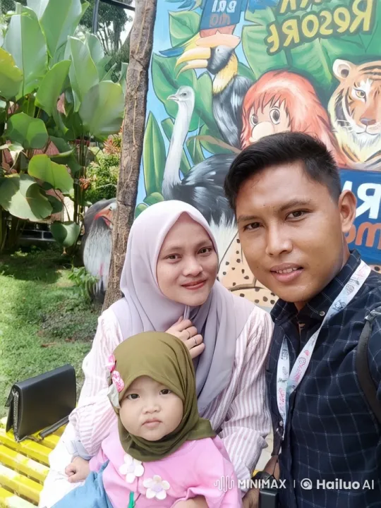 Family and Child Performing Kung Fu in Front of Zoo Mural – AI Generated Video | Hailuo AI