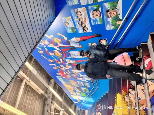 Kung Fu Spar in Anime-Inspired Subway Station – AI Generated Video | Hailuo AI