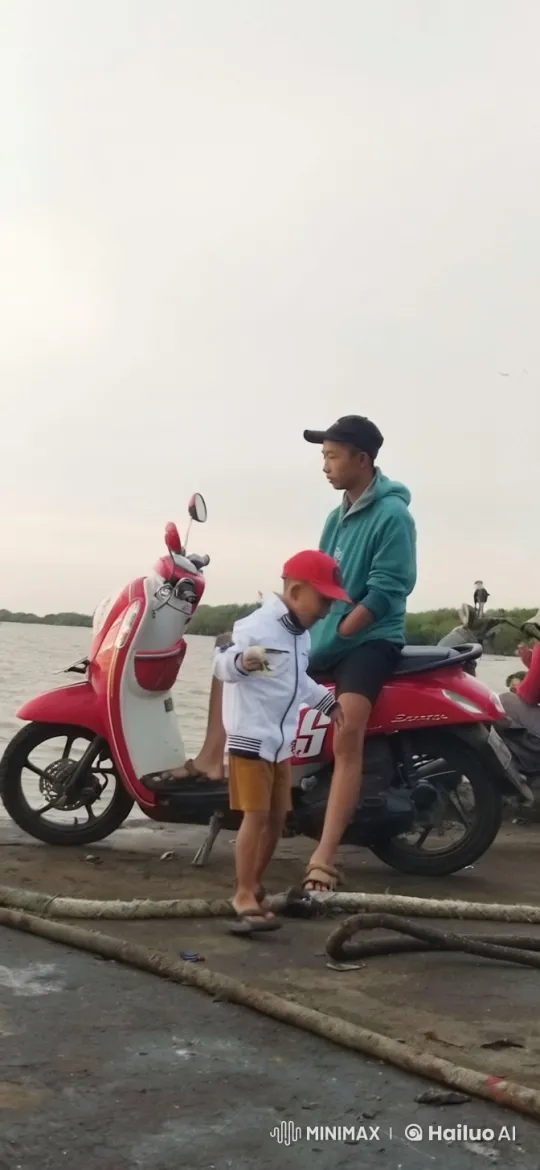 Young Man Teaches Child Kungfu by Waterfront – AI Generated Video | Hailuo AI