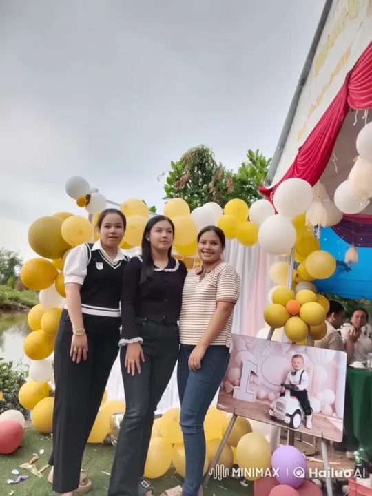 Festive Celebration with Kids and Balloons – AI Generated Video | Hailuo AI