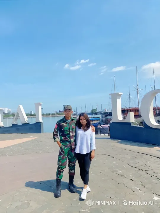 Soldier Performs Impressive Kungfu on Waterfront Pier – AI Generated Video | Hailuo AI
