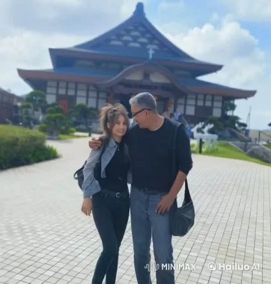 Couple Enjoying Affectionate Moment in Serene Japanese Setting – AI Generated Video | Hailuo AI