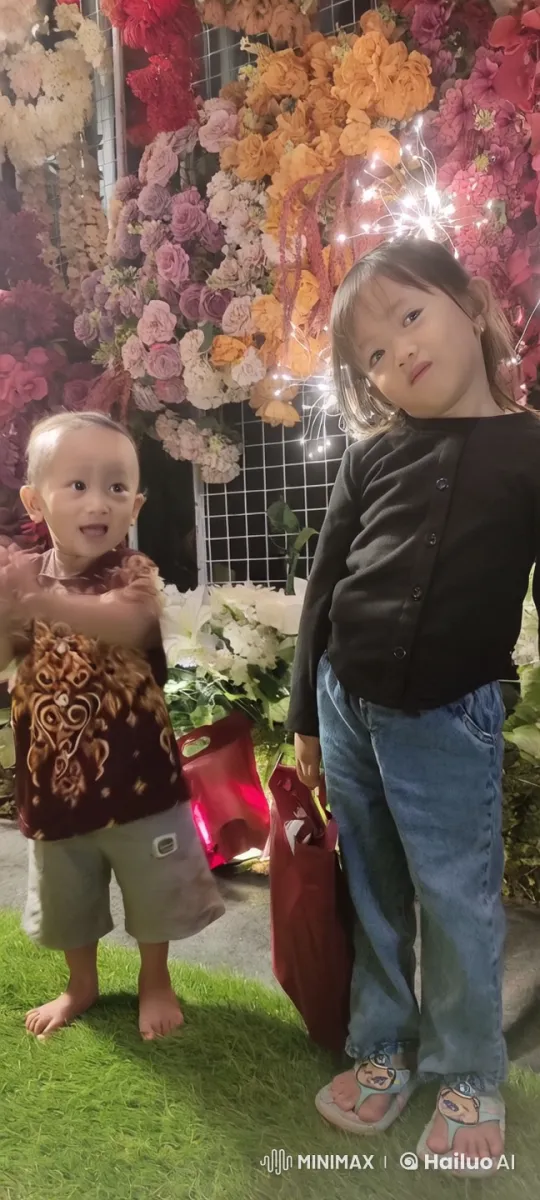 Children's Energetic Kungfu Display in Floral Setting – AI Generated Video | Hailuo AI