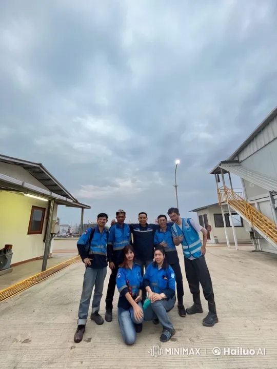 Workers in Blue Uniforms Perform Synchronized Kungfu – AI Generated Video | Hailuo AI