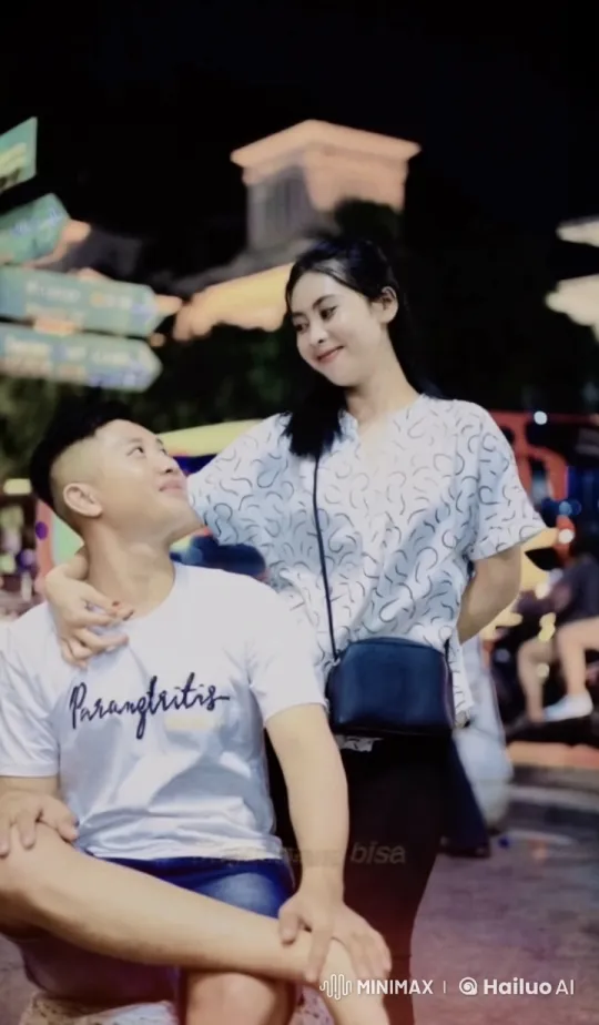 Young Couple Engages in Energetic Kungfu Sparring – AI Generated Video | Hailuo AI