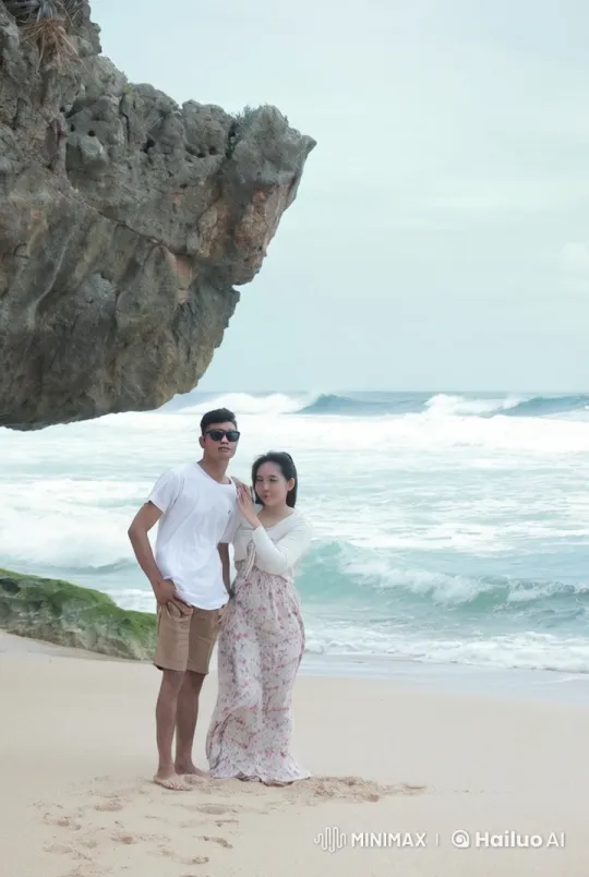 Kung Fu Performance on a Beach with Spectators – AI Generated Video | Hailuo AI