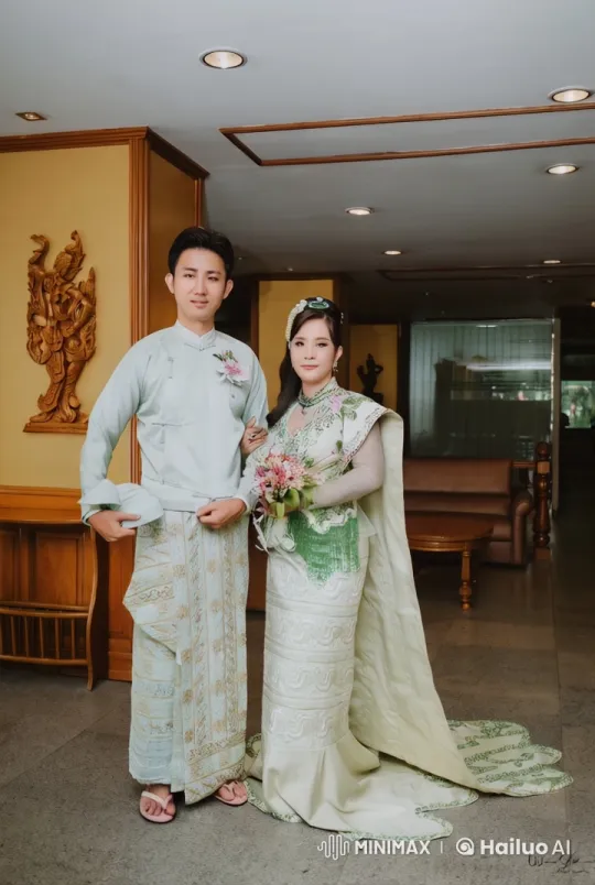 Couple in Traditional Attire Perform Synchronized Kung Fu – AI Generated Video | Hailuo AI