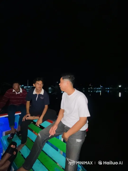 Martial Arts Display on a Nighttime Boat – AI Generated Video | Hailuo AI