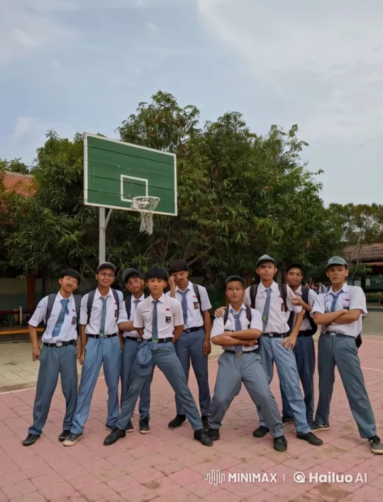 Schoolboys Showcase Impressive Kung Fu Skills on Basketball Court – AI Generated Video | Hailuo AI