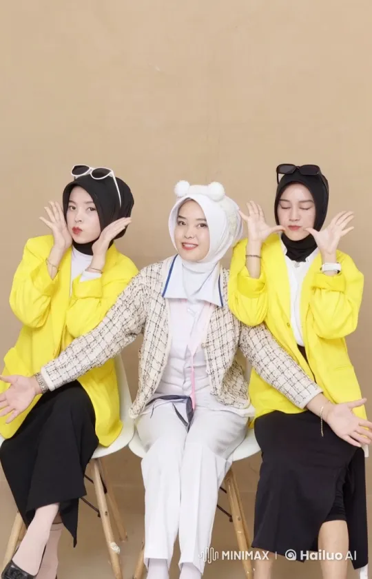 Women Perform Energetic Kungfu in Stylish Attire – AI Generated Video | Hailuo AI