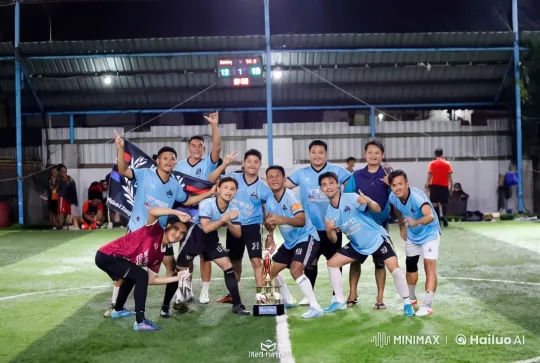 Sports Team Celebrates Win with Martial Arts Display – AI Generated Video | Hailuo AI