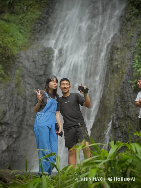 Kung Fu Showdown by Towering Waterfall – AI Generated Video | Hailuo AI