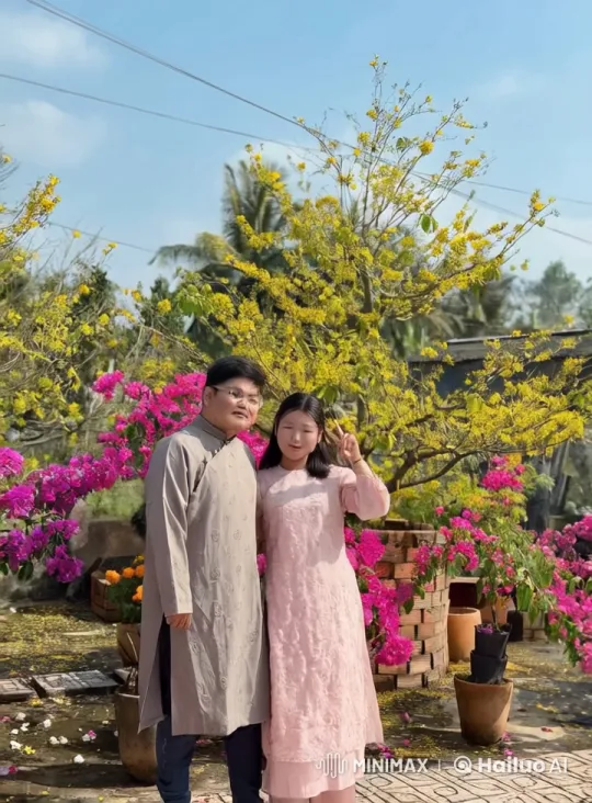 Traditional Kung Fu Display in Colorful Garden – AI Generated Video | Hailuo AI