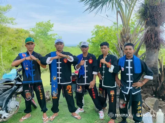 Traditional Kung Fu Practitioners Showcase Skills in Tropical Setting – AI Generated Video | Hailuo AI