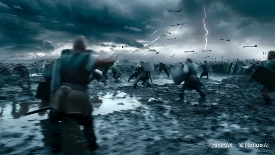 Ragnar Dominates the Stormy Battlefield – AI Generated Video | Hailuo AI