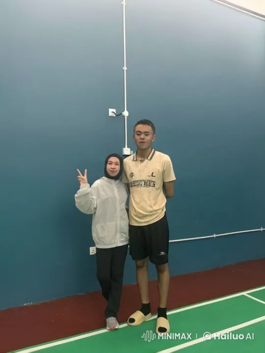 Indoor Badminton Court Kung Fu Performance – AI Generated Video | Hailuo AI