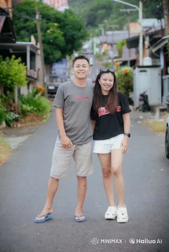 Couple Practicing Martial Arts on a Quiet Street – AI Generated Video | Hailuo AI