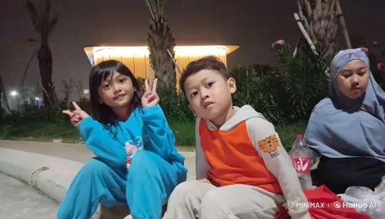 Children Display Martial Arts Skills on Park Pathway – AI Generated Video | Hailuo AI