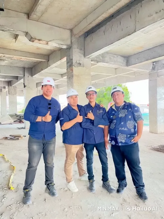 Construction Site Kungfu Display by Four Practitioners – AI Generated Video | Hailuo AI