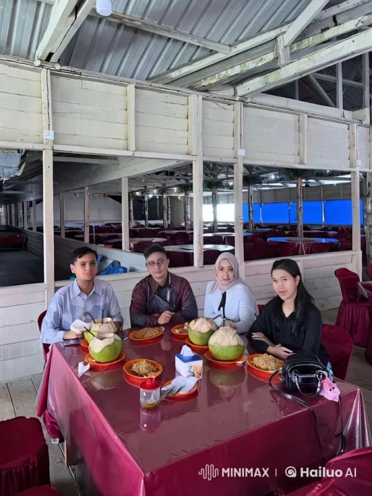 Playful Interlude at Rustic Restaurant – AI Generated Video | Hailuo AI