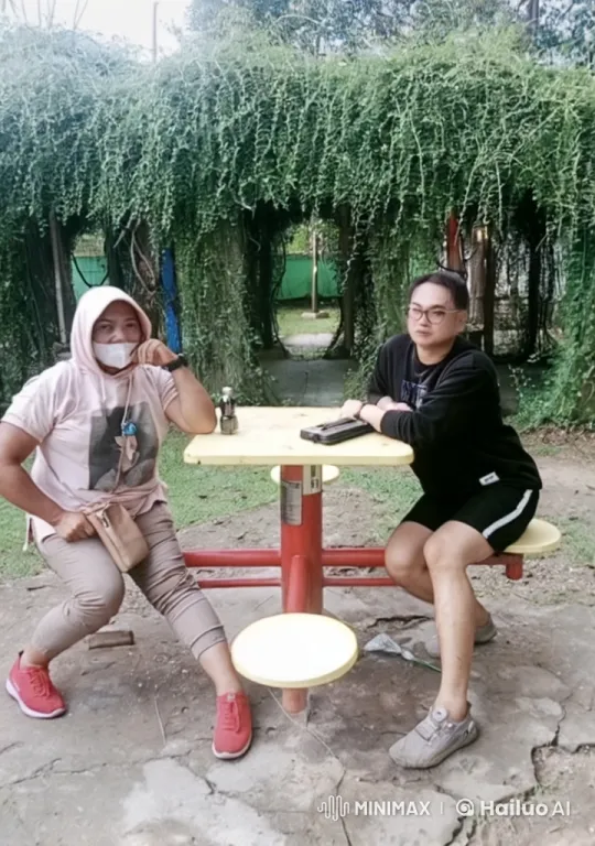 Relaxed Garden Kung Fu Practice and Conversation – AI Generated Video | Hailuo AI