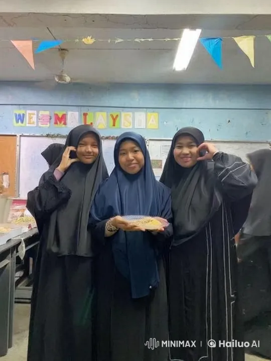 Malaysian Women Celebrate in Traditional Attire – AI Generated Video | Hailuo AI