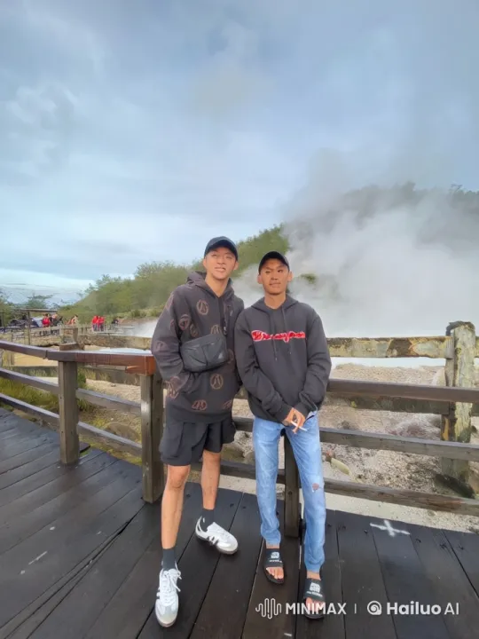 Kungfu Masters Displaying Skills in Geothermal Setting – AI Generated Video | Hailuo AI