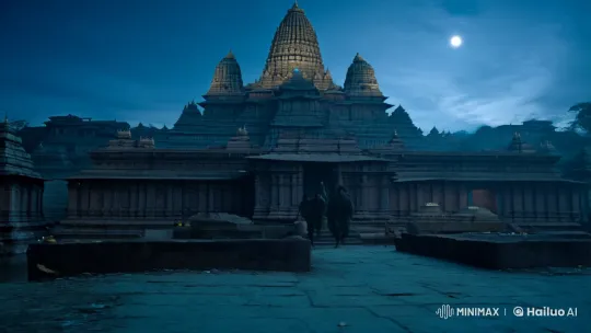 African Thieves Steal from Sacred Varanasi Temple – AI Generated Video | Hailuo AI
