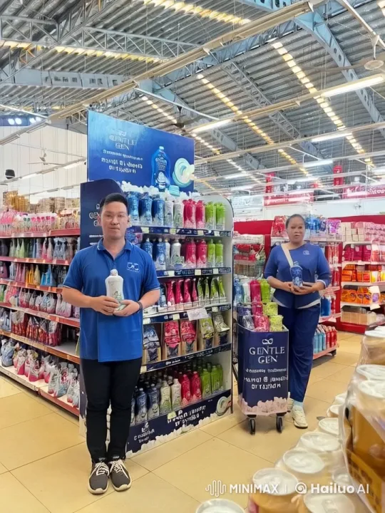 Martial Arts Performance Showcases Detergent in Supermarket – AI Generated Video | Hailuo AI