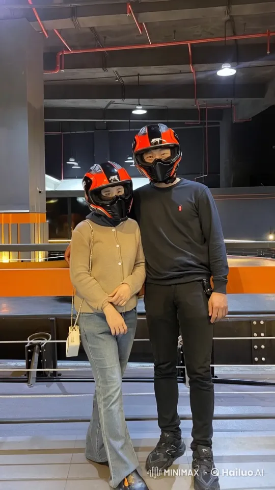 Indoor Track Martial Arts Display: Dynamic Kung Fu Duo – AI Generated Video | Hailuo AI